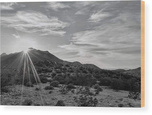  Wood Print featuring the photograph Phoenix Sunset by Brad Nellis