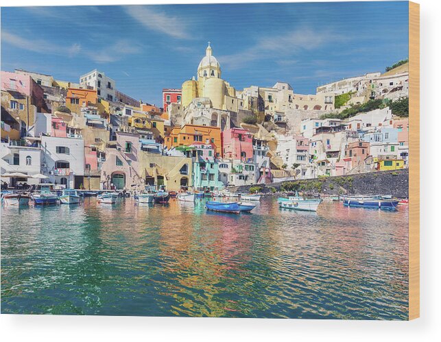 Mediterranean Sea Wood Print featuring the photograph Procida, Naples, Italy #2 by Francesco Riccardo Iacomino