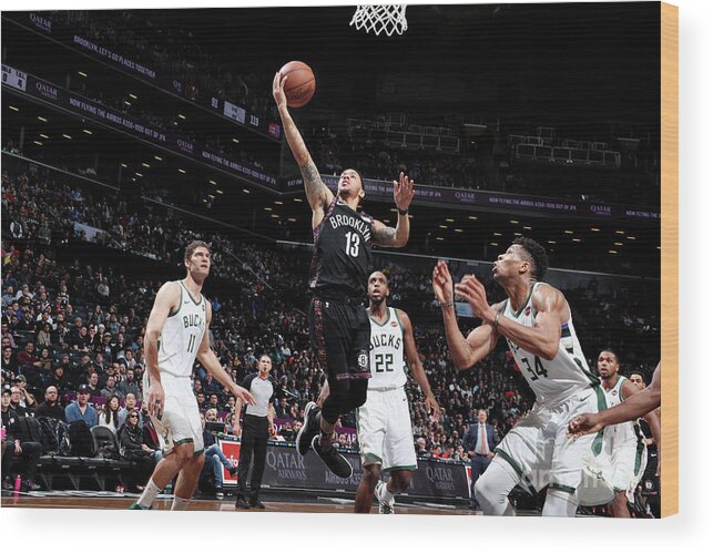 Nba Pro Basketball Wood Print featuring the photograph Shabazz Napier by Nathaniel S. Butler