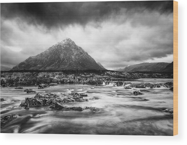 Scenics Wood Print featuring the photograph Storm In Glencoe #2 by Theasis