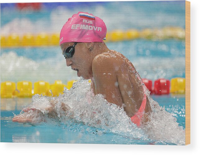 Breaststroke Wood Print featuring the photograph Swimming - 16th FINA World Championships: Day Eleven #2 by Adam Pretty