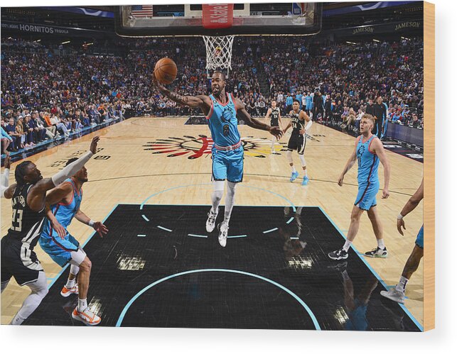 Terrence Ross Wood Print featuring the photograph Terrence Ross #2 by Barry Gossage