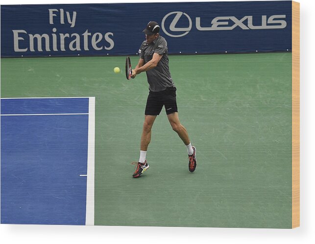John Millman Wood Print featuring the photograph The Memphis Open - Day 4 #2 by Stacy Revere