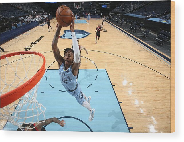 Nba Pro Basketball Wood Print featuring the photograph Toronto Raptors v Memphis Grizzlies by Joe Murphy