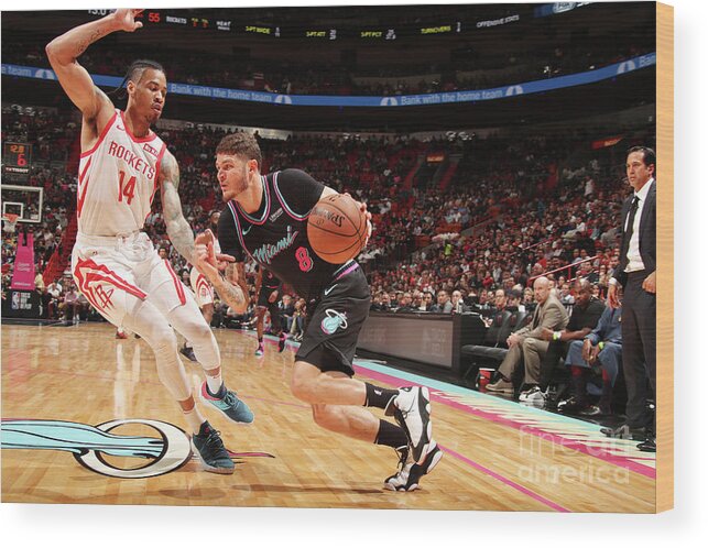 Nba Pro Basketball Wood Print featuring the photograph Tyler Johnson by Issac Baldizon