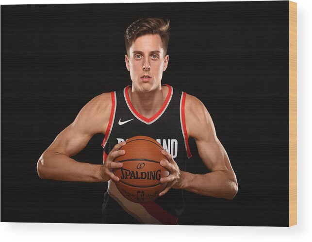 Zach Collins Wood Print featuring the photograph Zach Collins #2 by Brian Babineau