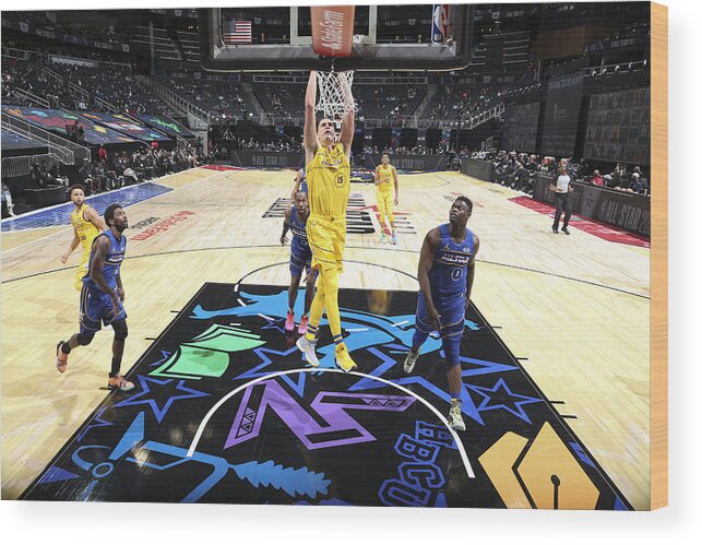 Nikola Jokic Wood Print featuring the photograph 2021 70th NBA All-Star Game by Nathaniel S. Butler