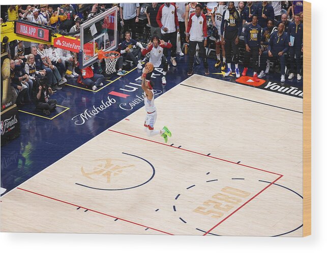 Playoffs Wood Print featuring the photograph 2023 NBA Finals - Miami Heat v Denver Nuggets by C. Morgan Engel