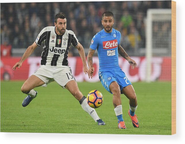 People Wood Print featuring the photograph Juventus FC v SSC Napoli - Serie A #22 by Valerio Pennicino