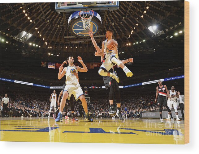 Stephen Curry Wood Print featuring the photograph Stephen Curry #22 by Noah Graham