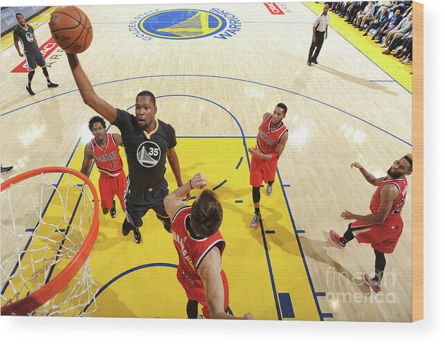 Nba Pro Basketball Wood Print featuring the photograph Kevin Durant by Andrew D. Bernstein
