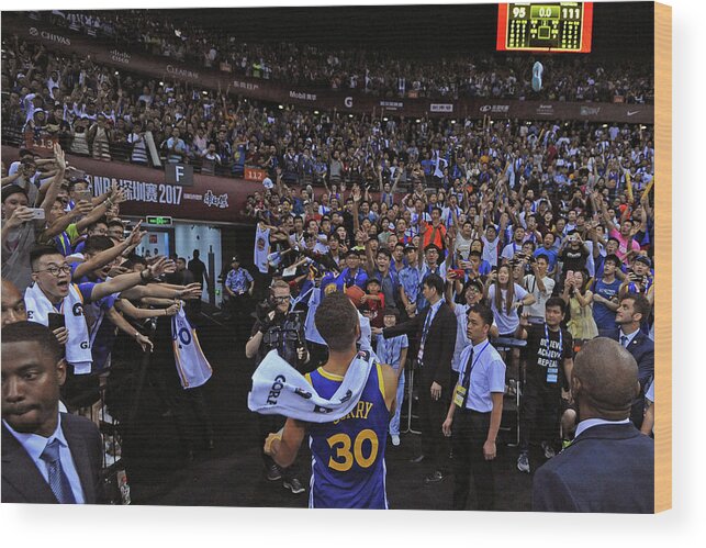 Stephen Curry Wood Print featuring the photograph Stephen Curry by Noah Graham