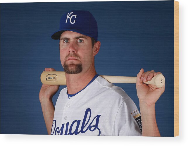 Media Day Wood Print featuring the photograph Kansas City Royals Photo Day #27 by Christian Petersen
