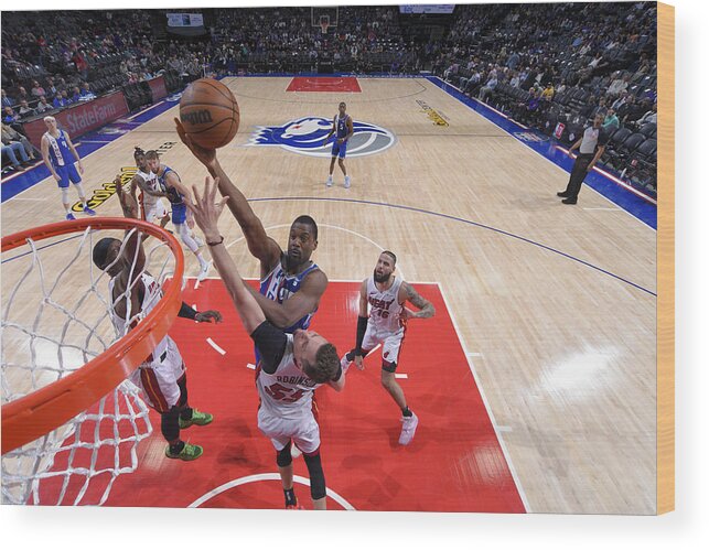 Nba Pro Basketball Wood Print featuring the photograph Harrison Barnes #28 by Rocky Widner