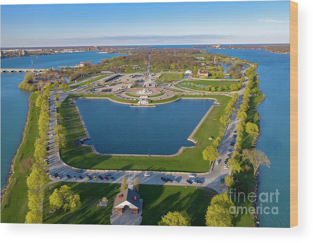 Detroit River Wood Print featuring the photograph Belle Isle #3 by Jim West
