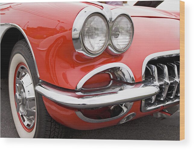1950-1959 Wood Print featuring the photograph Classic Car Series #3 by Wbritten