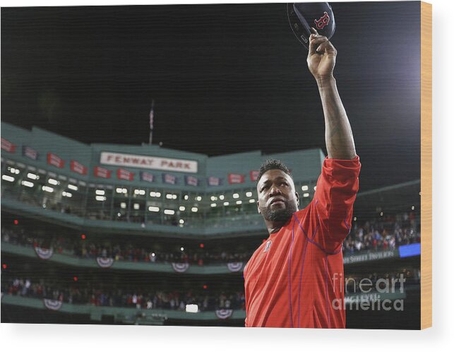 People Wood Print featuring the photograph David Ortiz #3 by Maddie Meyer