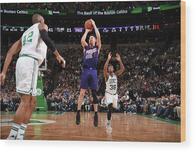 Devin Booker Wood Print featuring the photograph Devin Booker by Brian Babineau