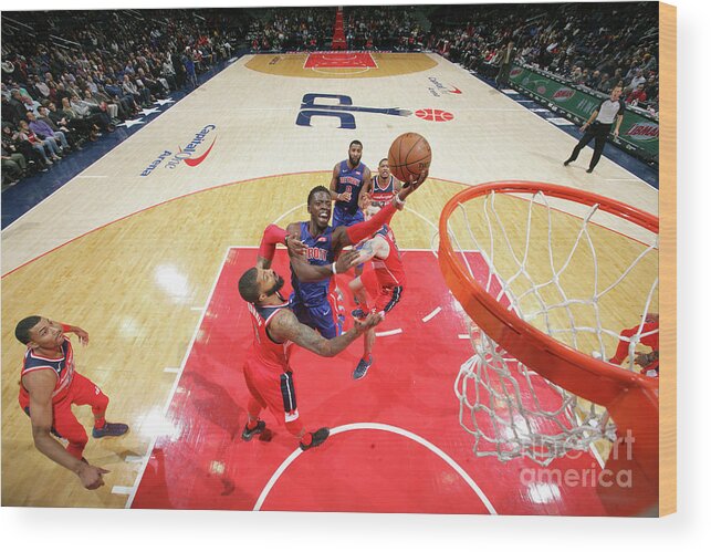Nba Pro Basketball Wood Print featuring the photograph Reggie Jackson by Ned Dishman