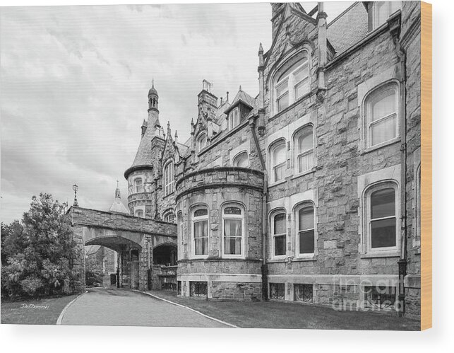 Rosemont College Wood Print featuring the photograph Rosemont College Main Building by University Icons