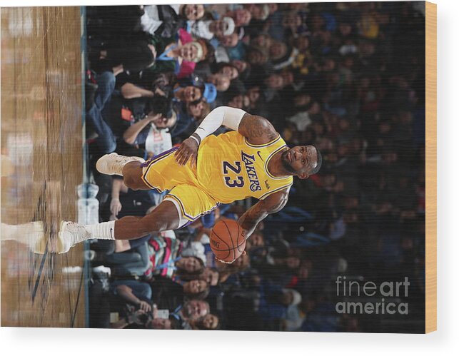 Nba Pro Basketball Wood Print featuring the photograph Lebron James by Joe Murphy