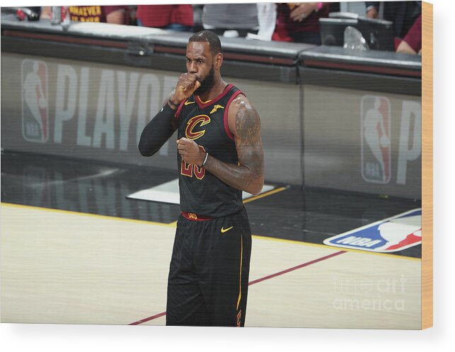 Lebron James Wood Print featuring the photograph Lebron James #36 by Nathaniel S. Butler