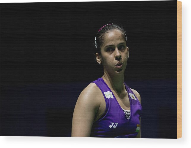 Saina Nehwal Wood Print featuring the photograph BWF Dubai World Superseries Finals - Day 3 #4 by Gonzalo Arroyo Moreno