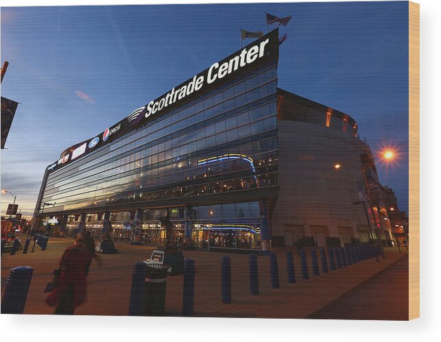 National Hockey League Wood Print featuring the photograph Colorado Avalanche v St. Louis Blues #4 by Dilip Vishwanat