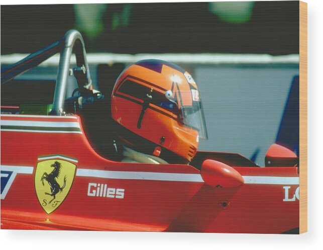 1980-1989 Wood Print featuring the photograph Gilles Villeneuve #4 by Getty Images