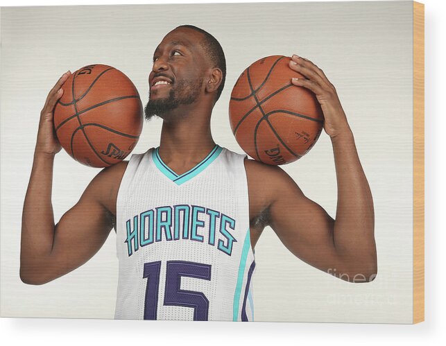 Media Day Wood Print featuring the photograph Kemba Walker #4 by Kent Smith