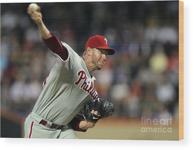 Residential District Wood Print featuring the photograph Roy Halladay by Jim Mcisaac