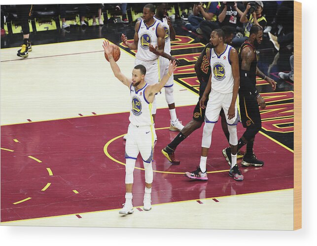 Stephen Curry Wood Print featuring the photograph Stephen Curry by Joe Murphy