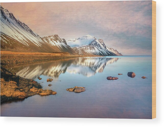 Stokksnes Wood Print featuring the photograph Stokknes - Iceland #4 by Joana Kruse