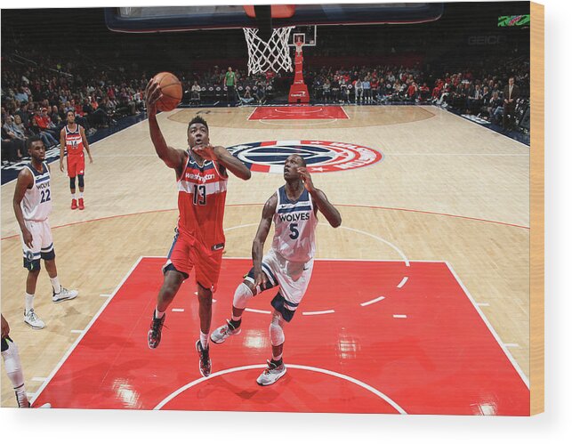 Nba Pro Basketball Wood Print featuring the photograph Thomas Bryant by Ned Dishman
