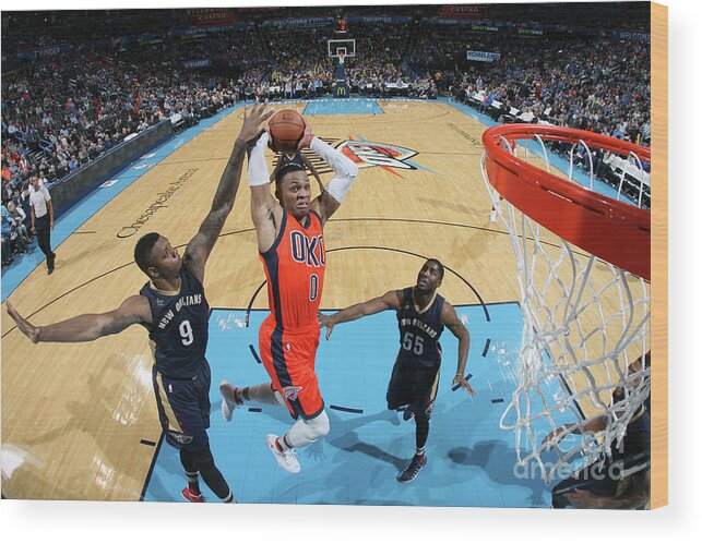Russell Westbrook Wood Print featuring the photograph Russell Westbrook by Layne Murdoch