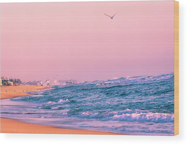 Atlantic Ocean Wood Print featuring the photograph 4168 Delray Beach Florida Atlantic Ocean by Amyn Nasser Neptune Gallery