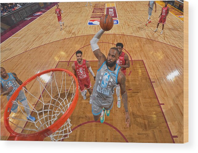 Sports Ball Wood Print featuring the photograph Lebron James by Jesse D. Garrabrant