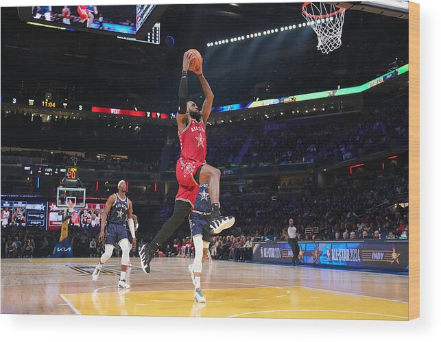 Sports Ball Wood Print featuring the photograph Lebron James #44 by Jesse D. Garrabrant