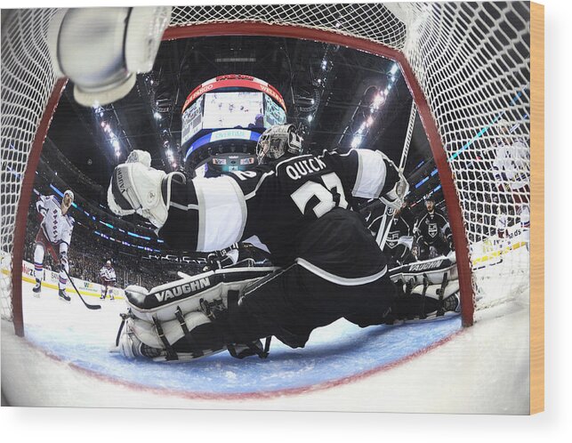 Playoffs Wood Print featuring the photograph 2014 NHL Stanley Cup Final - Game Five #5 by Harry How