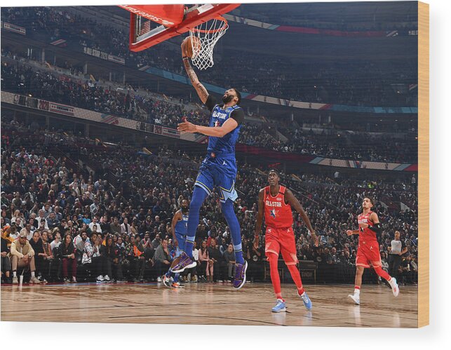Nba Pro Basketball Wood Print featuring the photograph Anthony Davis by Jesse D. Garrabrant