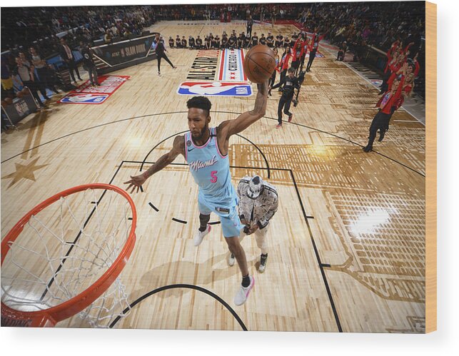 Nba Pro Basketball Wood Print featuring the photograph Derrick Jones by Jesse D. Garrabrant