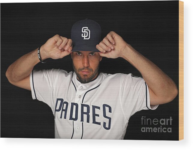 Media Day Wood Print featuring the photograph Eric Hosmer #5 by Patrick Smith