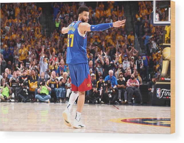 Nba Pro Basketball Wood Print featuring the photograph Jamal Murray #5 by Nathaniel S. Butler