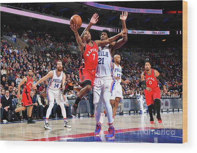 Kyle Lowry Wood Print featuring the photograph Kyle Lowry #5 by Jesse D. Garrabrant