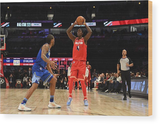 Nba Pro Basketball Wood Print featuring the photograph Pascal Siakam by Jesse D. Garrabrant