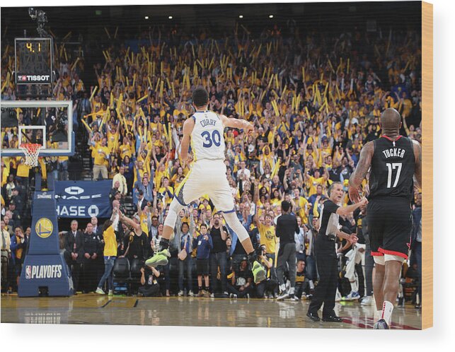 Stephen Curry Wood Print featuring the photograph Stephen Curry #5 by Joe Murphy