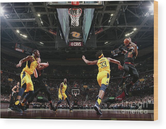 Lebron James Wood Print featuring the photograph Lebron James #58 by Nathaniel S. Butler