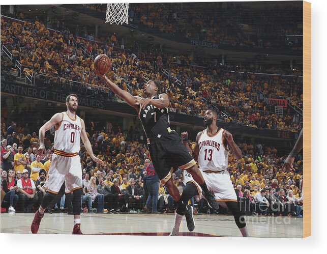 Playoffs Wood Print featuring the photograph Kyle Lowry by Nathaniel S. Butler