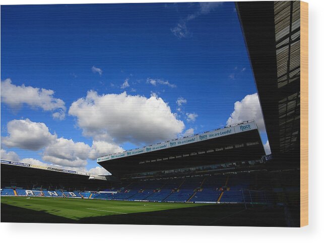 England Wood Print featuring the photograph Leeds United v Nottingham Forest - npower Championship #6 by Paul Thomas