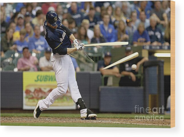 People Wood Print featuring the photograph Ryan Braun #6 by Dylan Buell